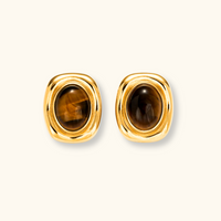 Bria Vintage Brown Earrings