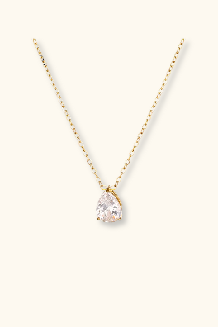 Zoe Waterdrop Necklace | PVD 18K Gold Plated