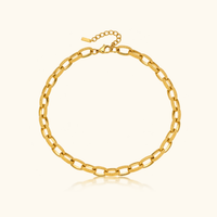Avery Textured Link Necklace