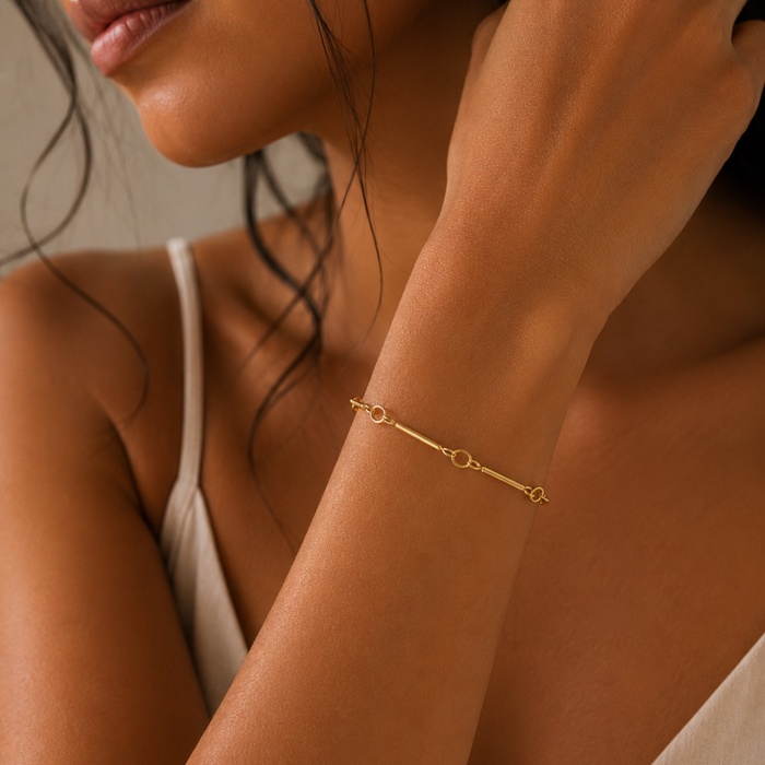 Elodie Bar Link Bracelet