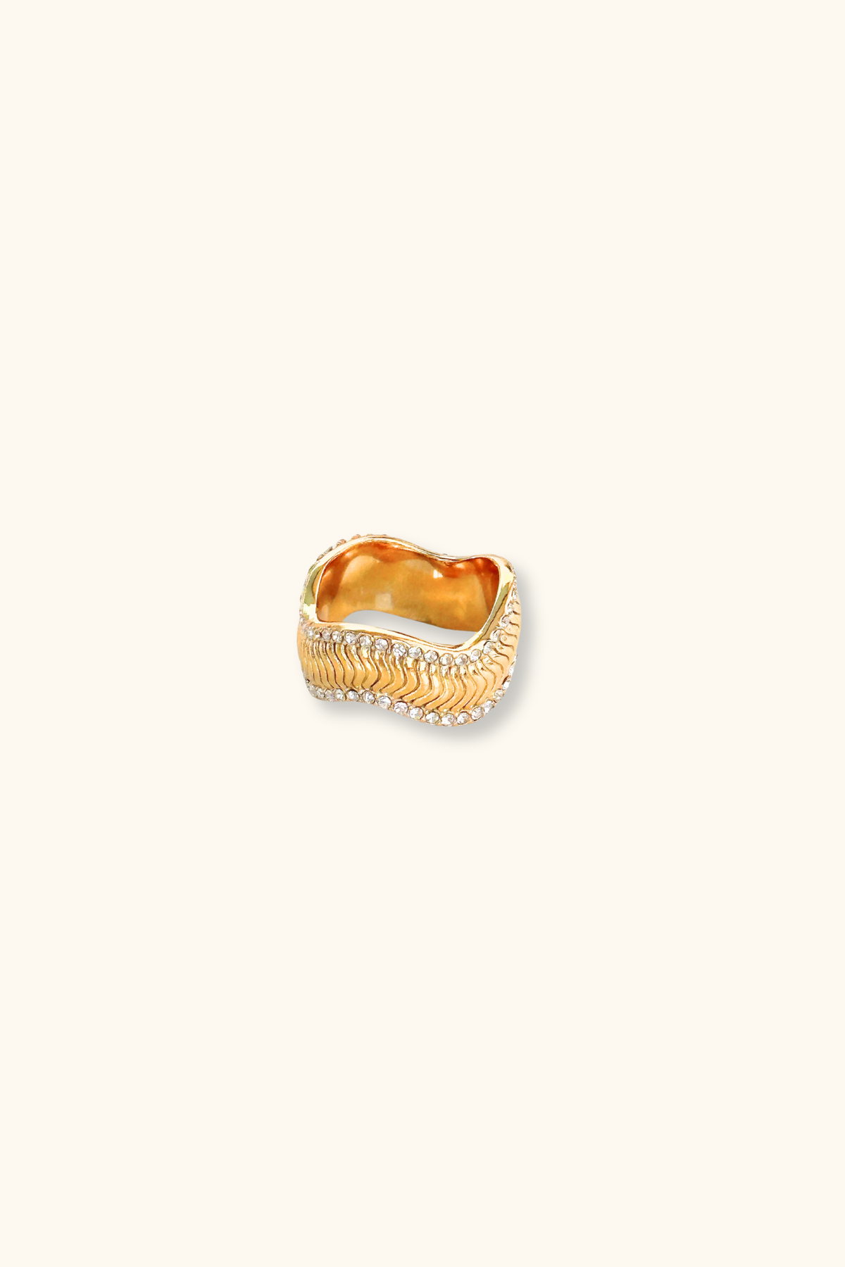 Kiara Wavy CZ Ring