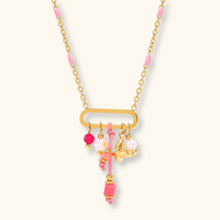 Nani Pink Charm Necklace