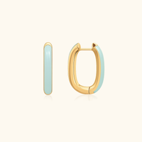 Evie Turquoise Hoops