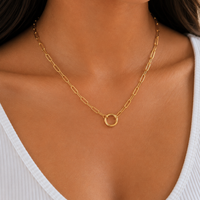 Kate Charm Paperclip Necklace