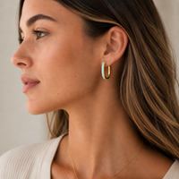 Evie Turquoise Hoops