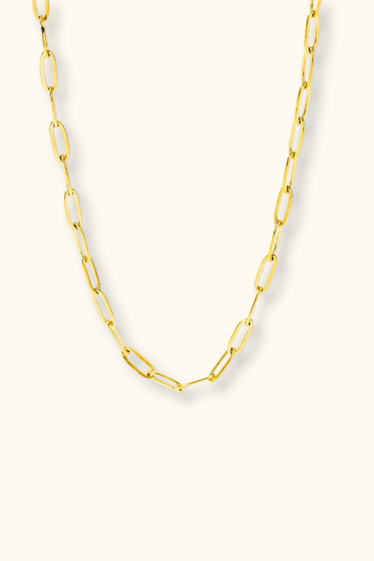 Ciara Paperclip Necklace | PVD 18K Gold Plated