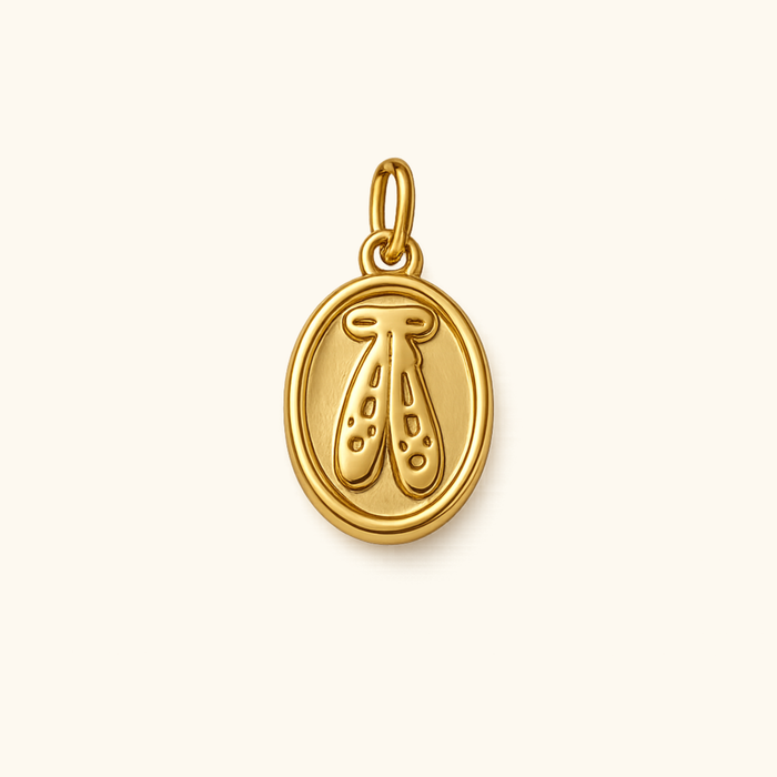 Oval Ballet Slipper Charm