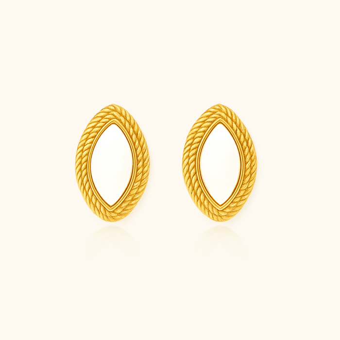 Veronica Vintage White Earrings