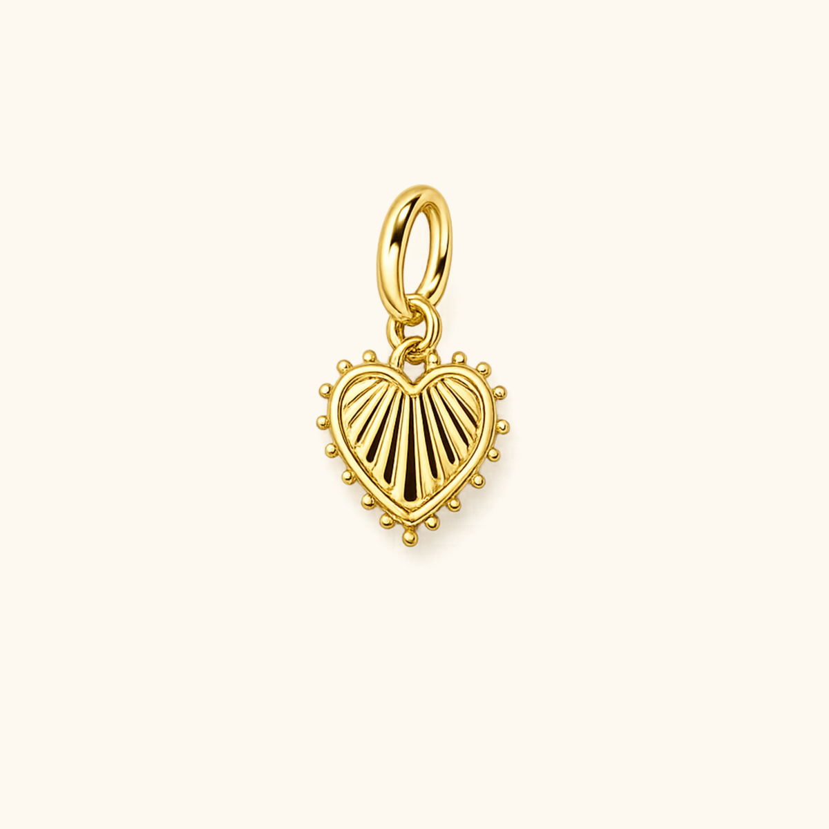 Textured Heart Charm