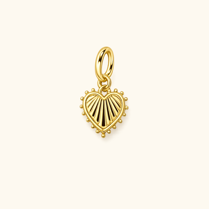 Textured Heart Charm