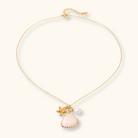 Naia White Shell Pearl Necklace