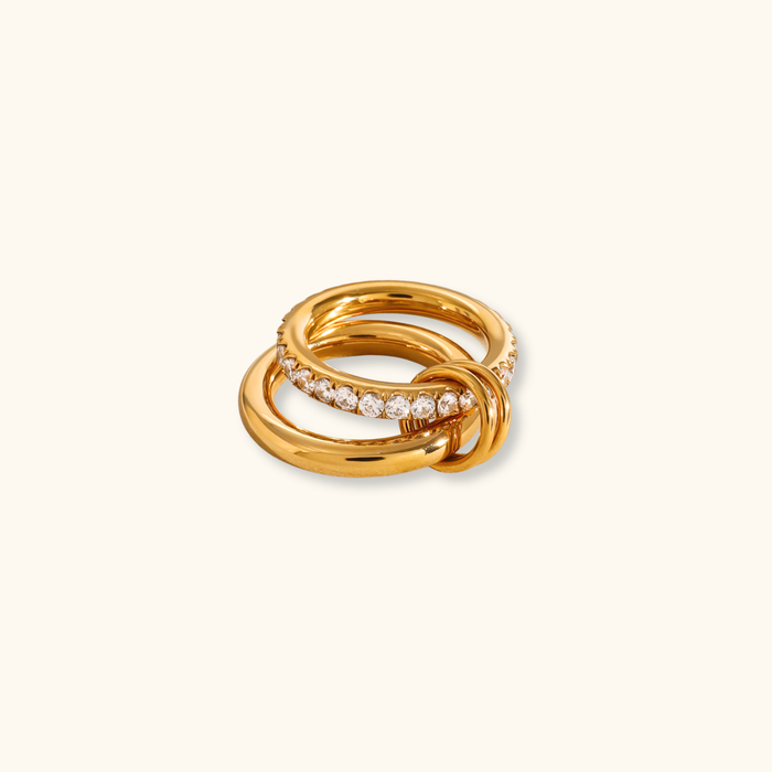 Giselle CZ Double Band Ring