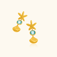 Zuri Starfish Drop Earrings