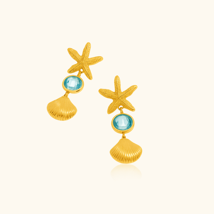 Zuri Starfish Drop Earrings