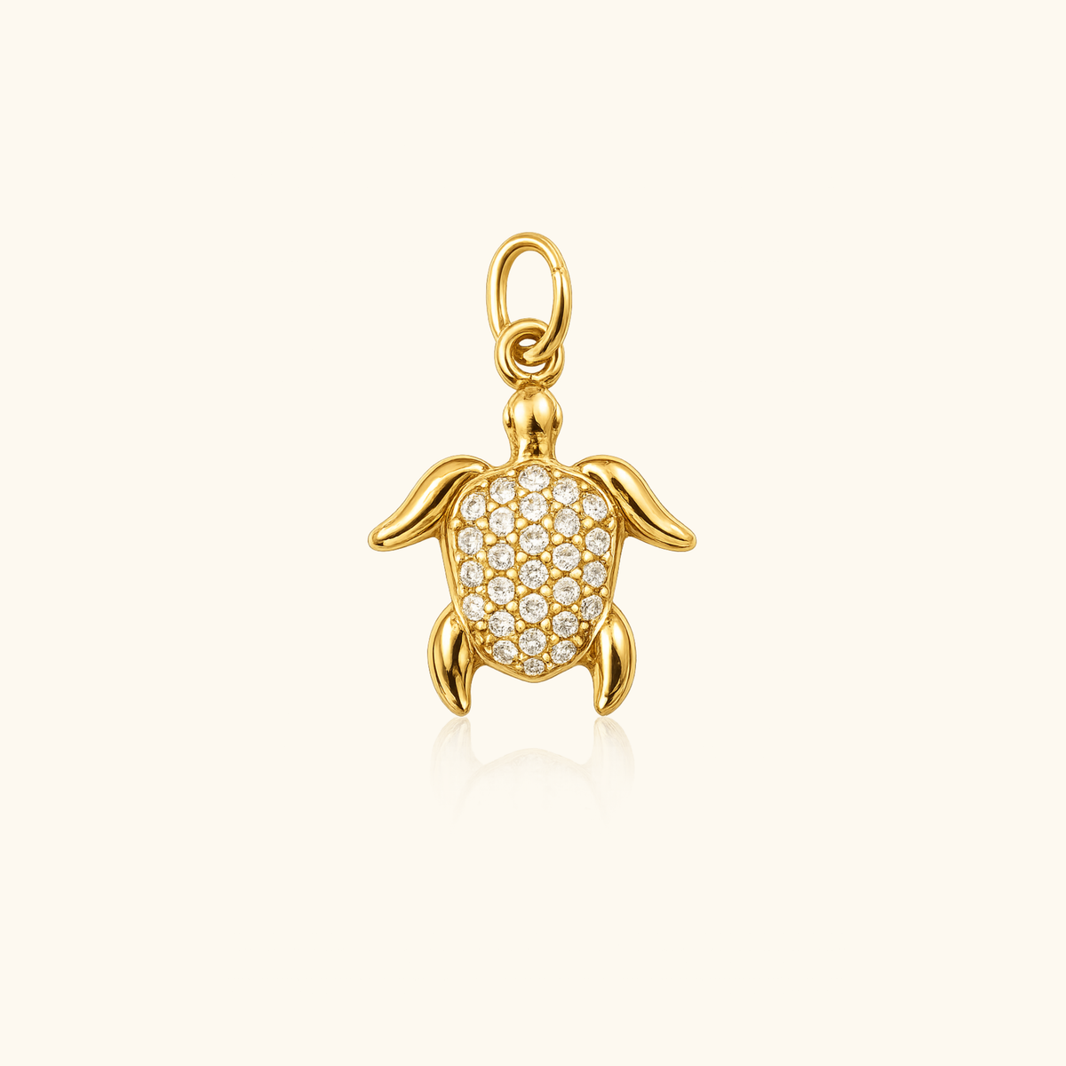 CZ Turtle Charm