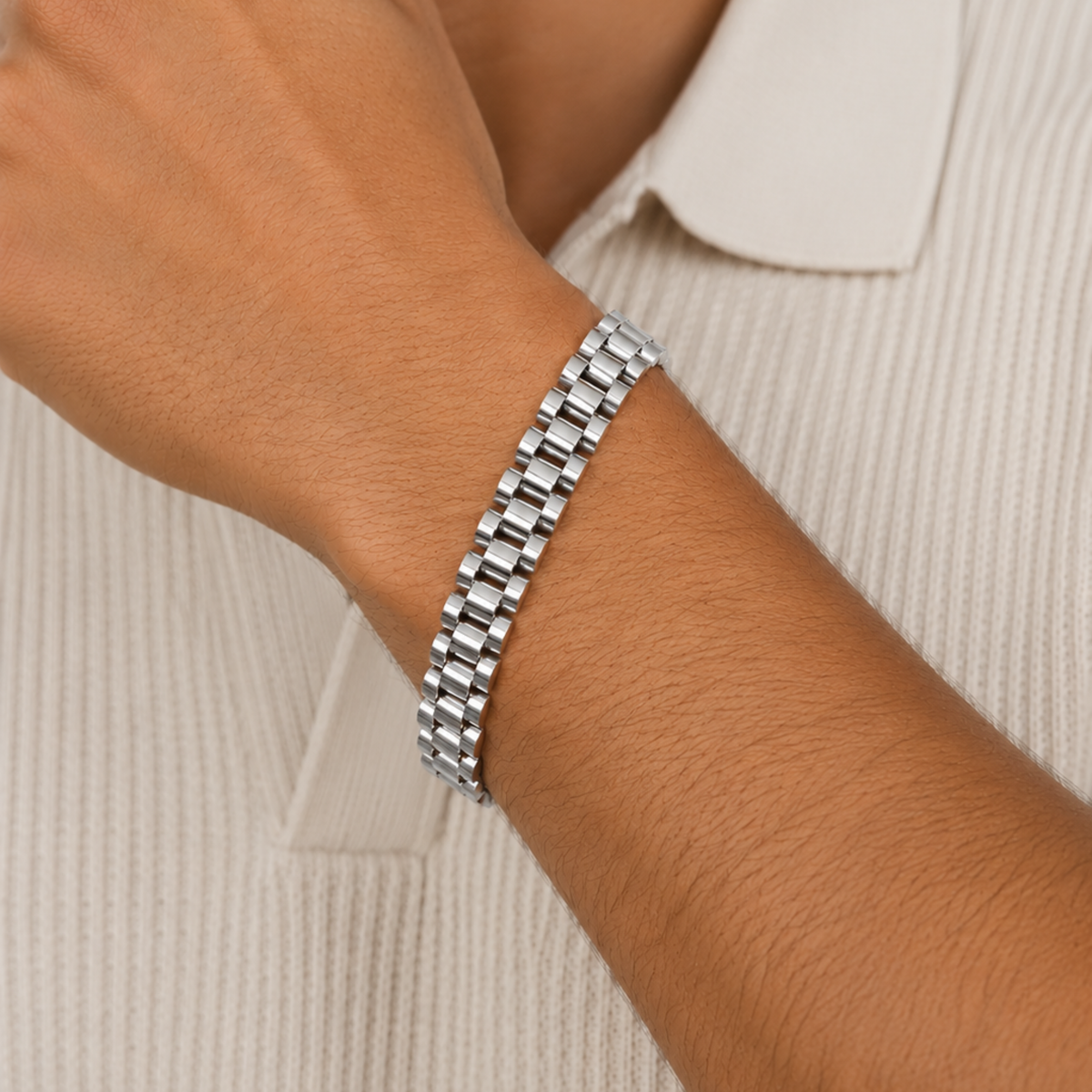 Zara Watch Band Bracelet | Silver