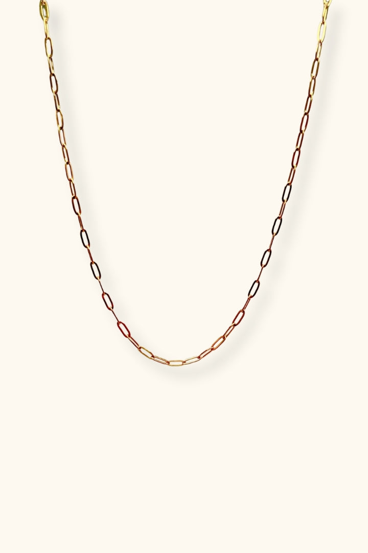 Ciara Paperclip Necklace | PVD 18K Gold Plated