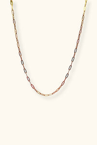 Ciara Paperclip Necklace | PVD 18K Gold Plated