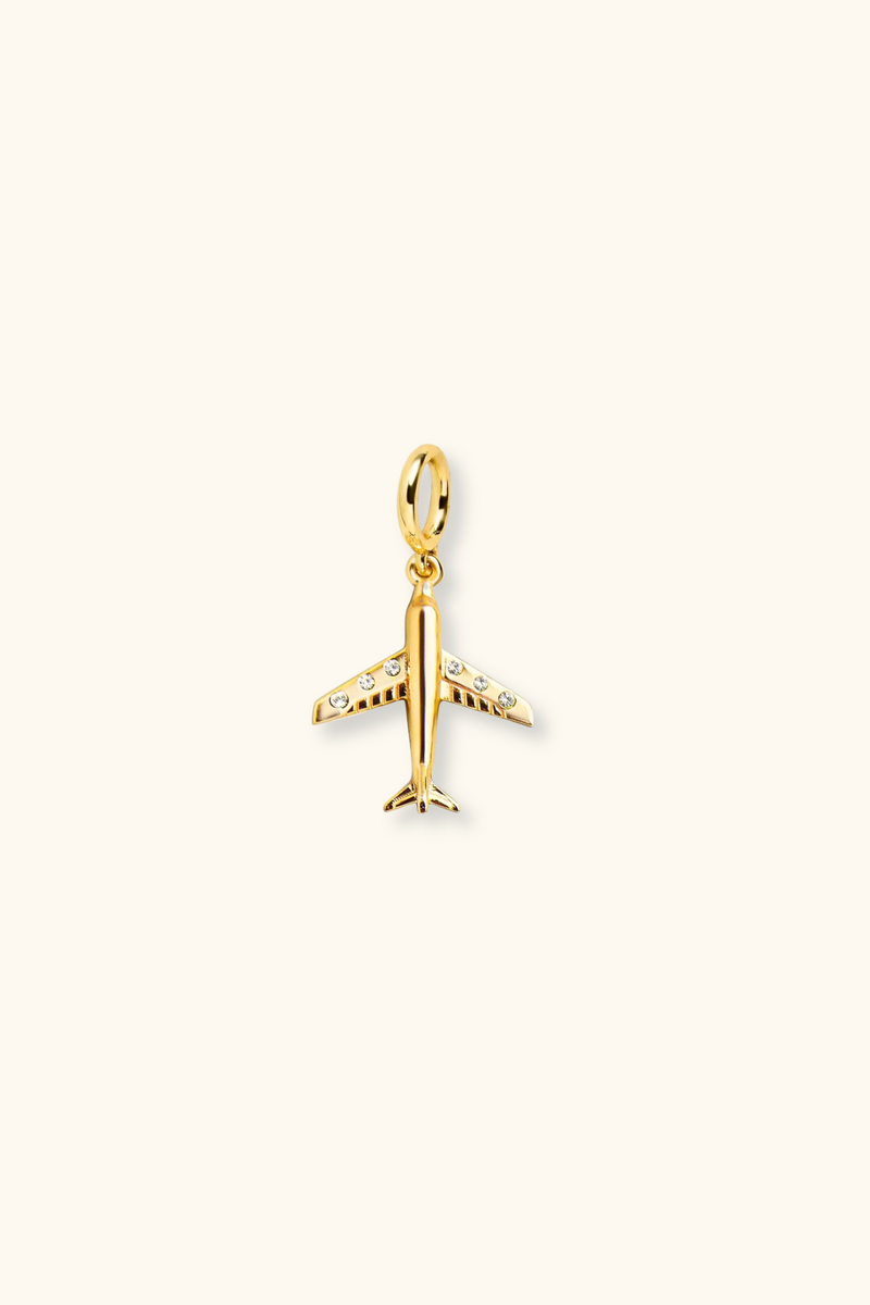 CZ Airplane Charm