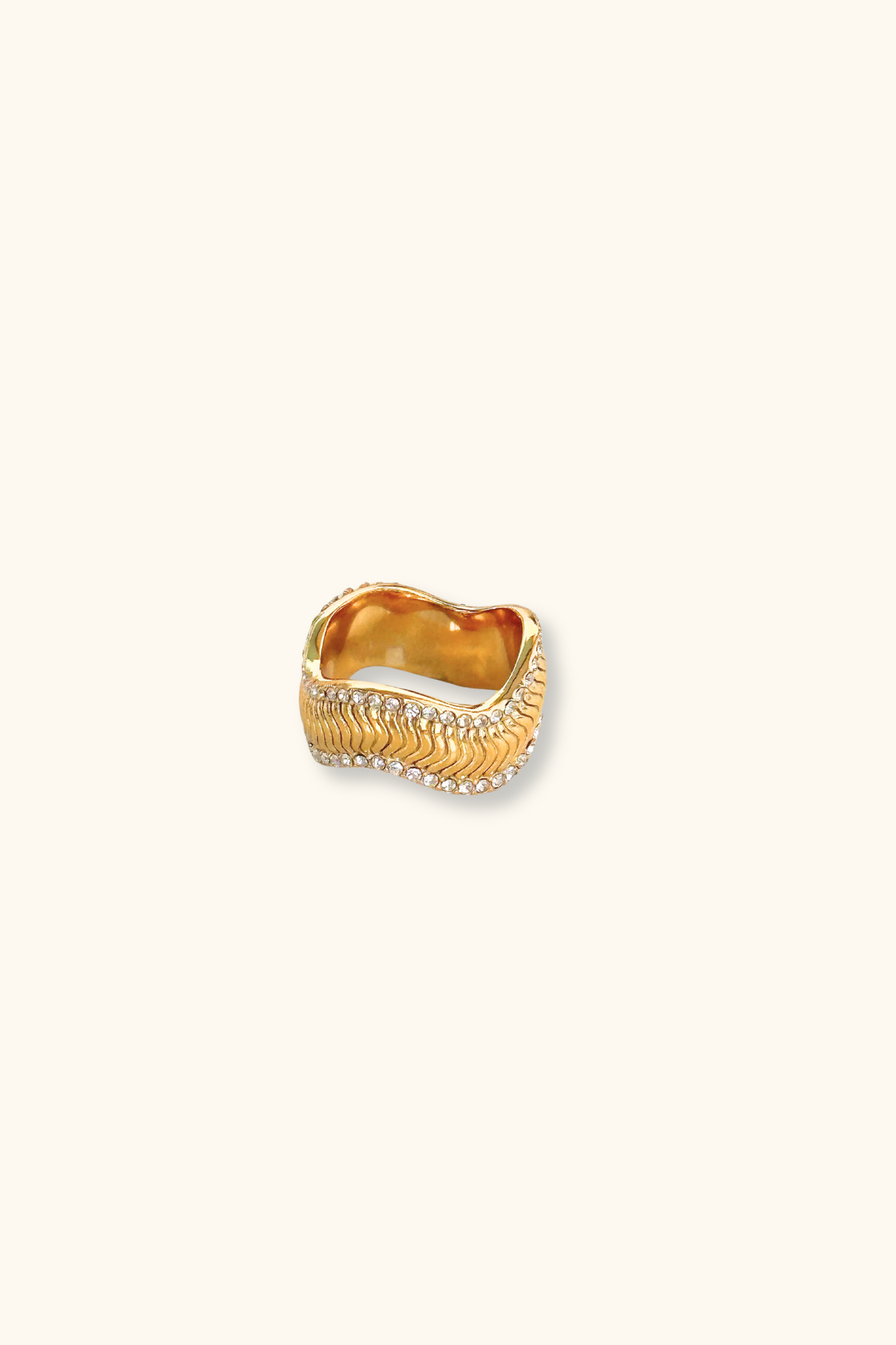 Kiara Wavy CZ Ring