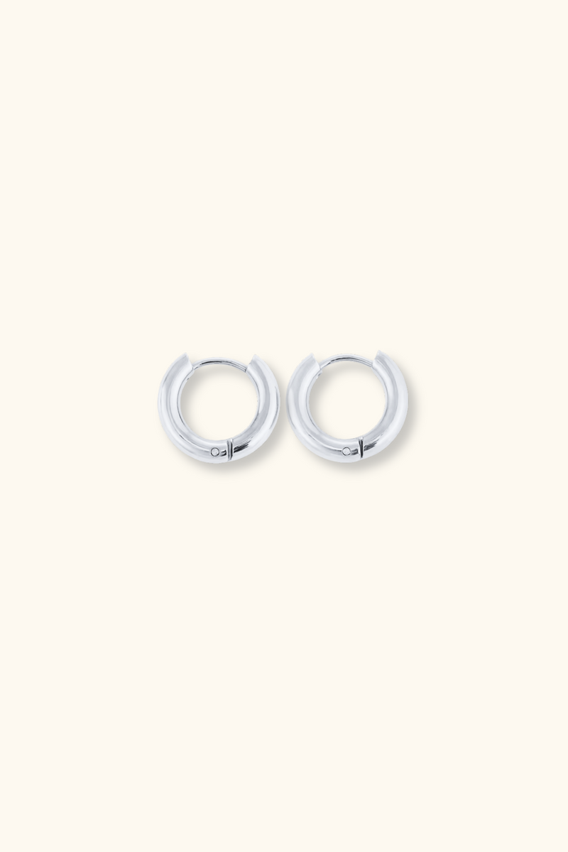 Ana Hoops | 12mm | Silver