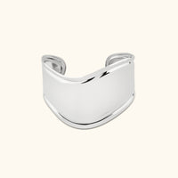 Nora Glossy Cuff - Silver