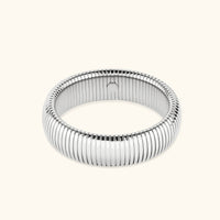 Athena Bold Snake Bangle | Silver