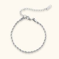Laura Twist Bracelet | Silver