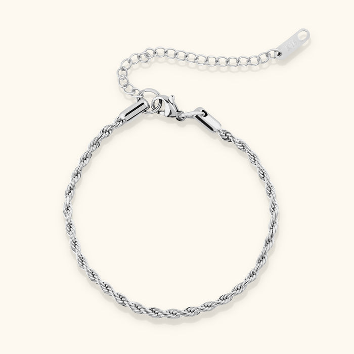 Laura Twist Bracelet | Silver