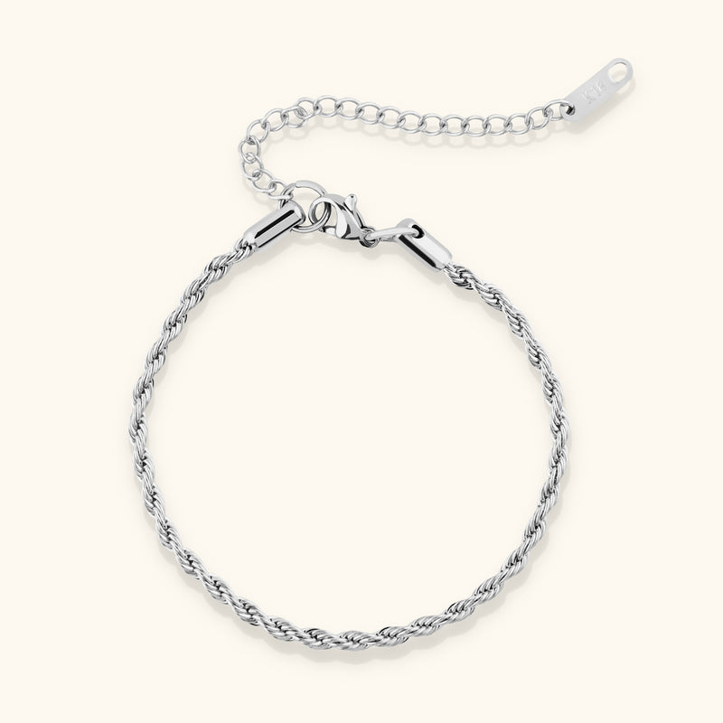 Laura Twist Bracelet | Silver