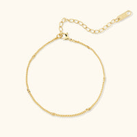Crystal Curb Star Chain Bracelet