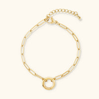 Kate Paperclip Charm Bracelet