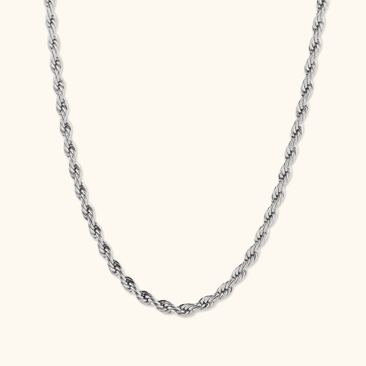Laura Twist Necklace | Silver