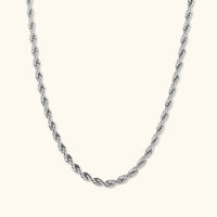 Laura Twist Necklace | Silver