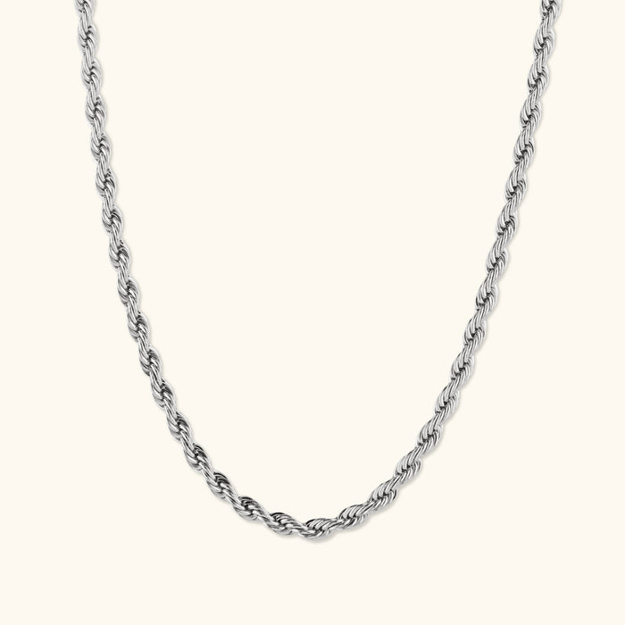 Laura Twist Necklace | Silver