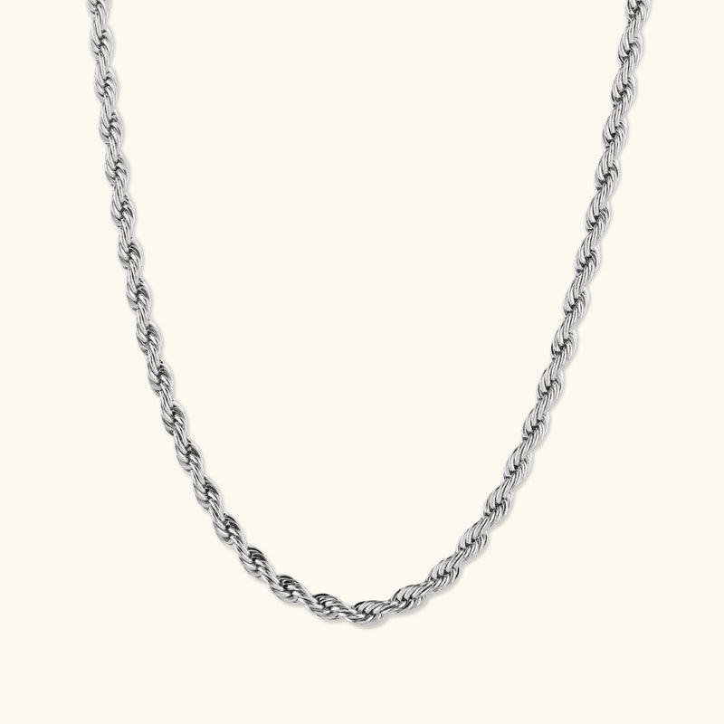Laura Twist Necklace | Silver