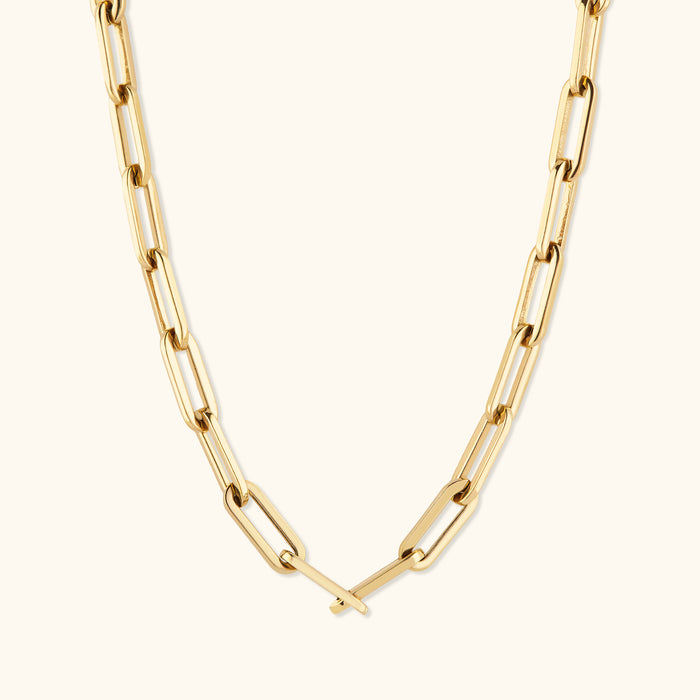 Thick Paperclip Necklace
