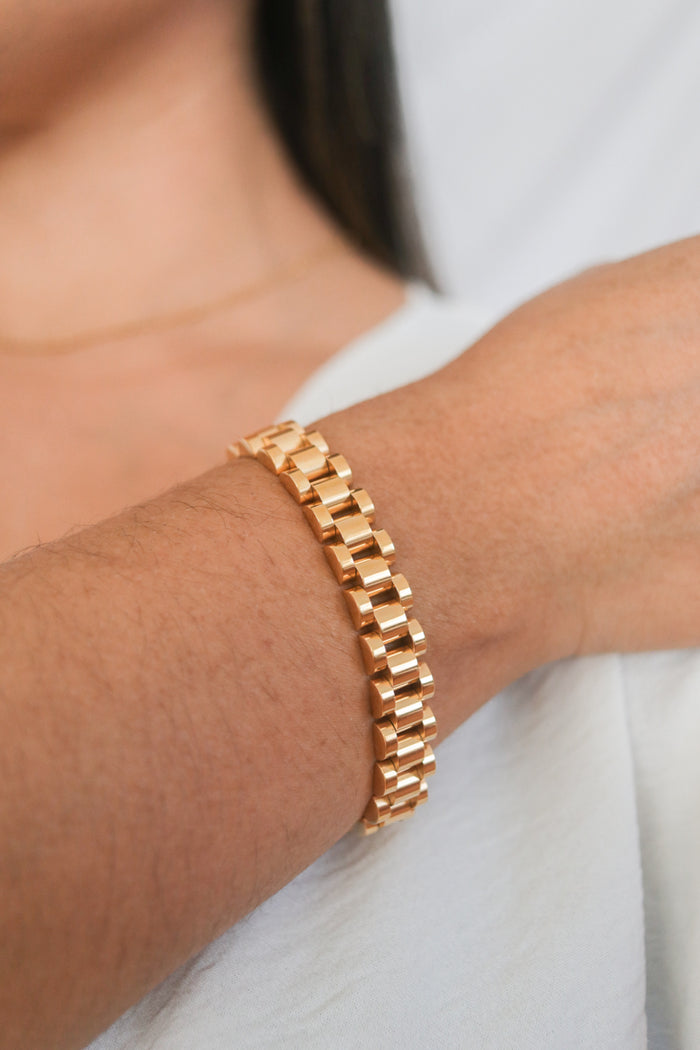 Zara Watch Band Bracelet | PVD 18K Gold Plated