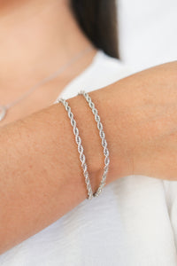 Laura Twist Bracelet | Silver