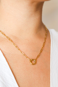 Charm Paperclip Necklace