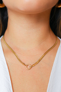 Charm Flat Snake Necklace