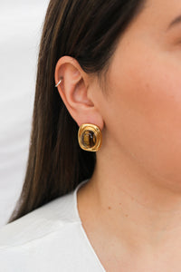 Bria Vintage Brown Earrings