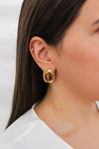 Bria Vintage Brown Earrings