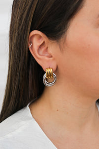 Scarlett Mixed-Metal Earrings