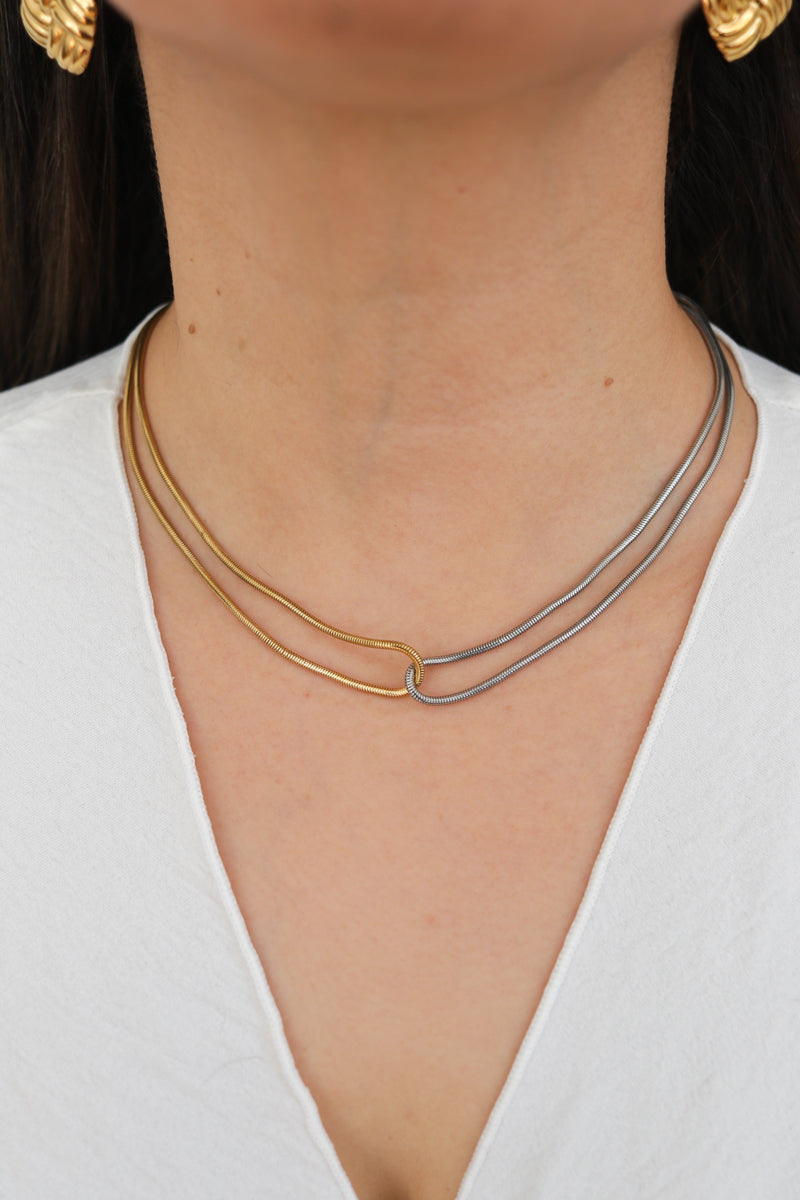 Tessa Mixed-Metal Necklace