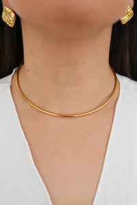 Kim Collar Choker - Gold