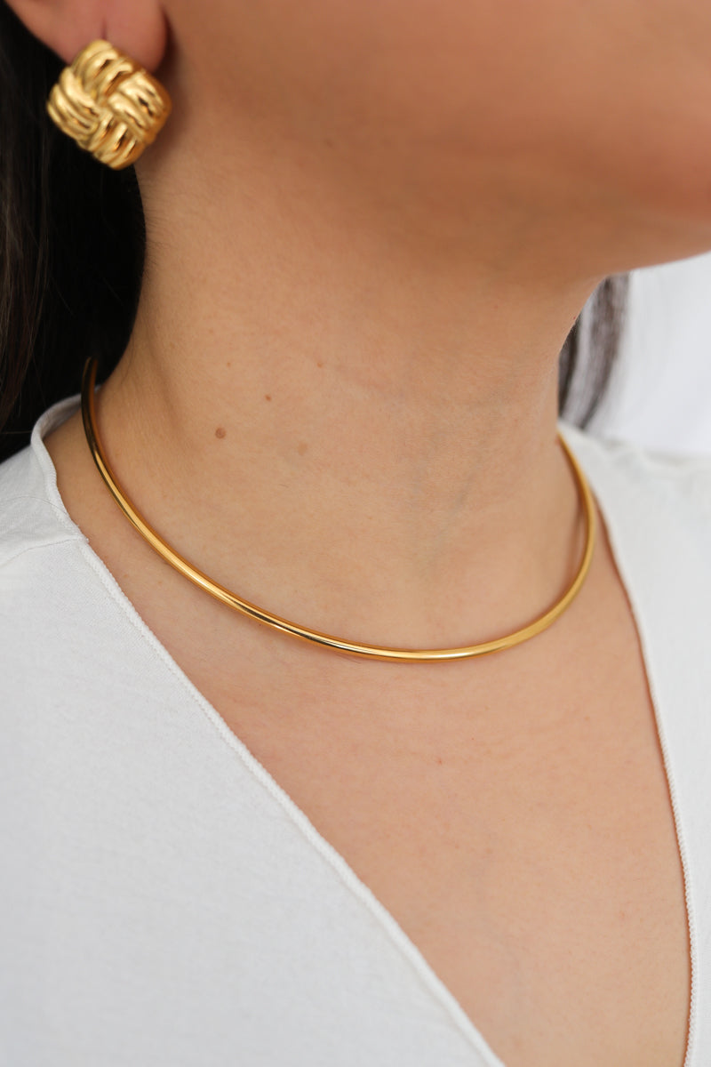 Kim Collar Choker - Gold