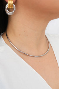 Kim Collar Choker - Silver