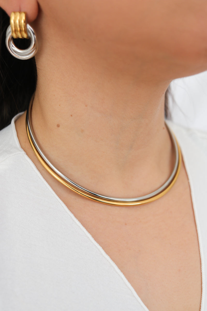 Kim Collar Choker - Gold