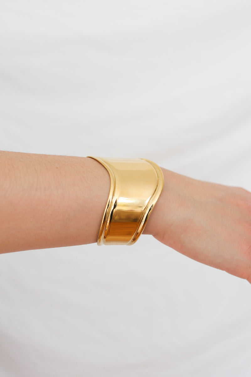 Nora Glossy Cuff - Gold